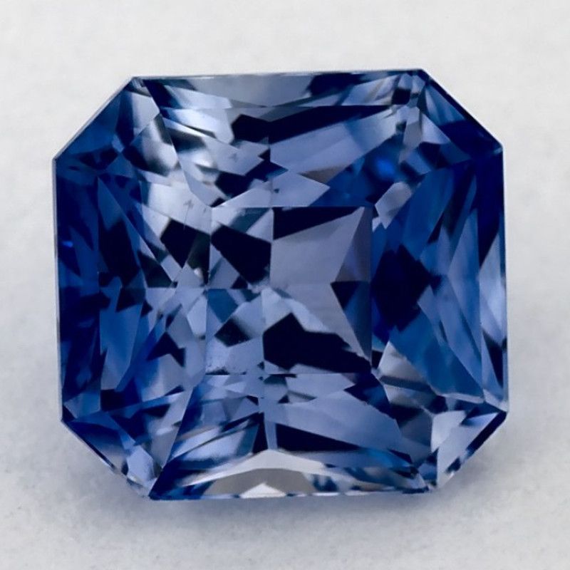 Szafir 2,37 ct, niebieski, szlif radiant