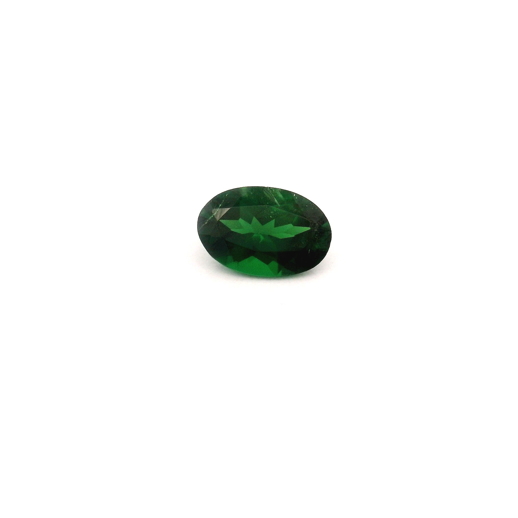 GARNET FACETED 0.52ct GREEN Deep Green SI KENYA NONE