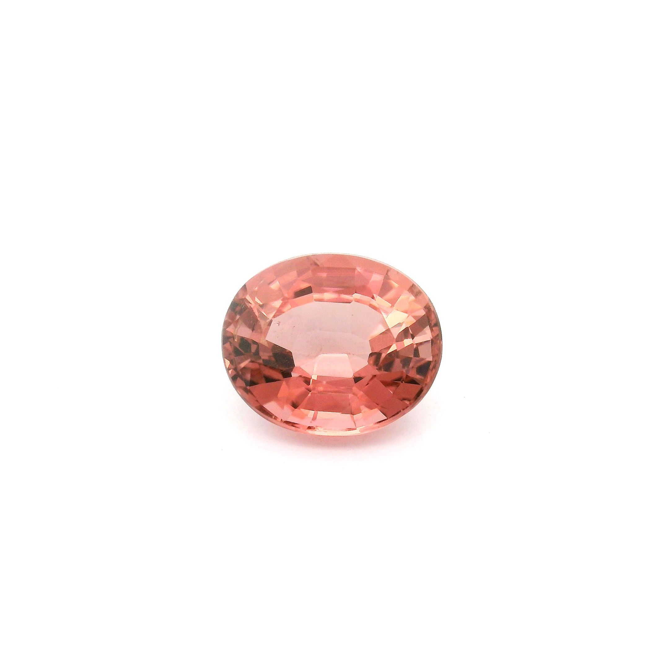 Turmalin 5,51 ct, różowy, szlif owalny