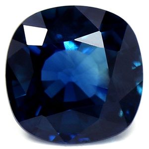 Szafir 1,18 ct, niebieski, szlif cushion