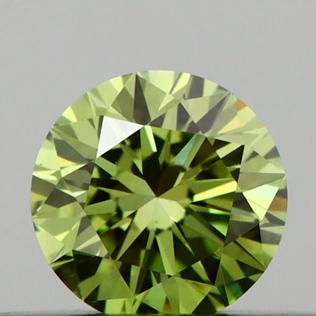 0.22 CT Fancy Vivid Green ROUND