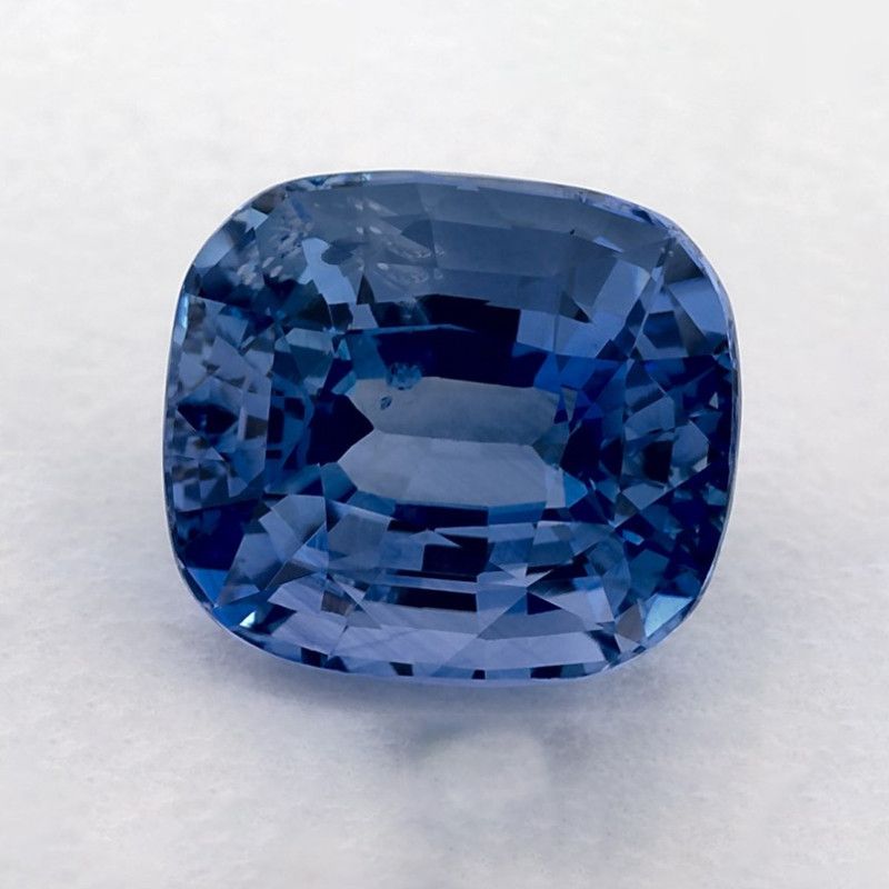 Szafir 5,15 ct, niebieski, szlif cushion