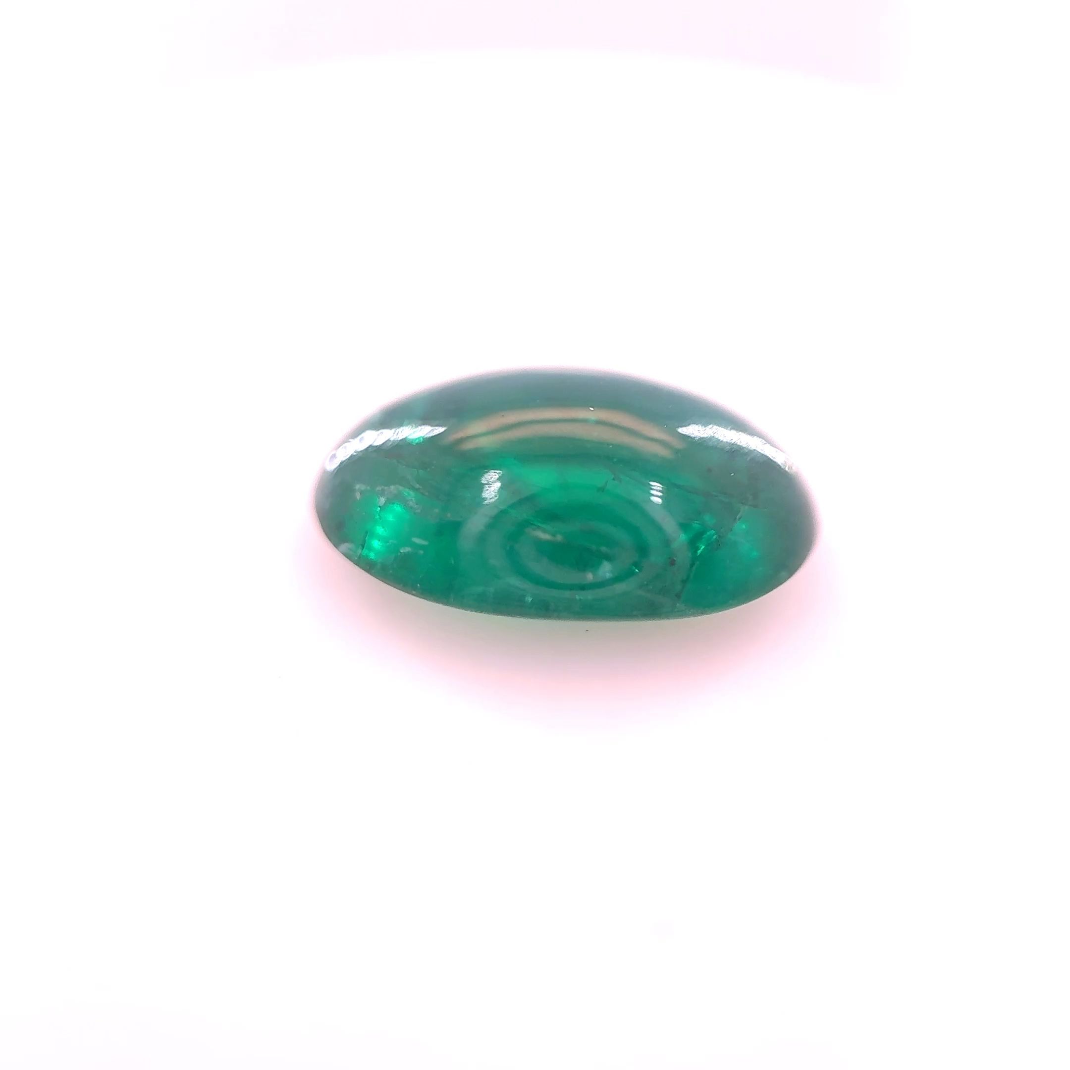 Szmaragd 2,79 ct, zielony, kaboszon