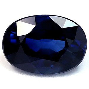 Szafir 1,20 ct, niebieski, szlif owalny