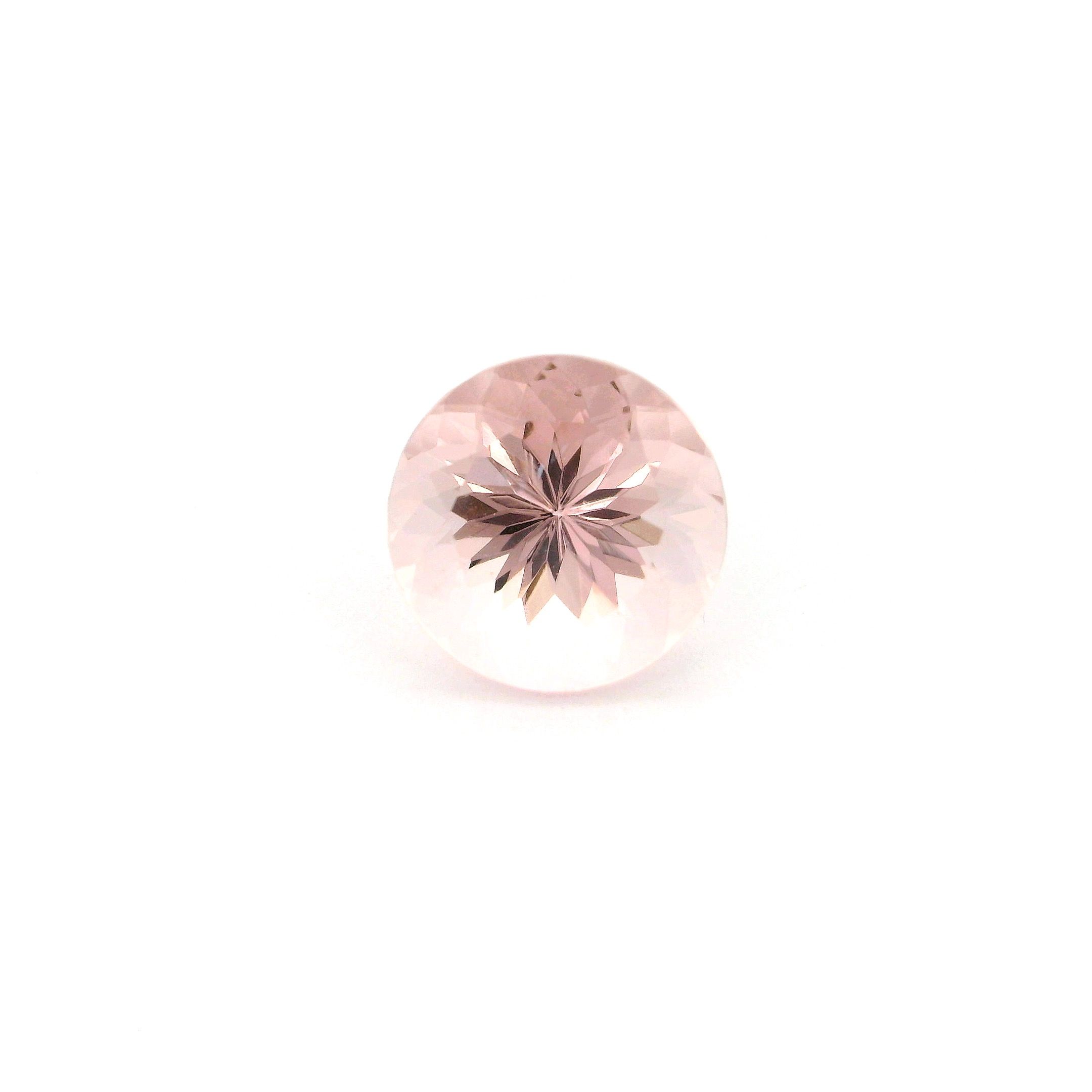 Morganit 2,76 ct, różowy, szlif okrągły