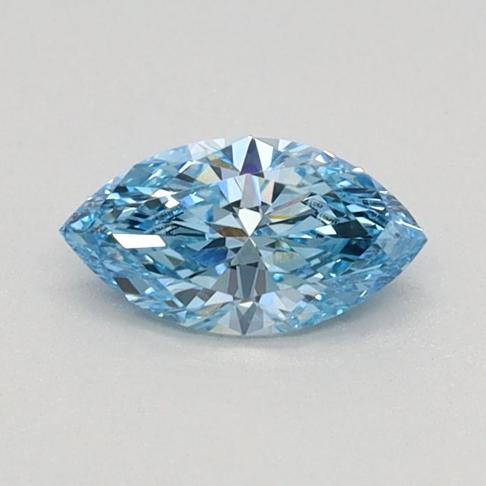 0.32 CT Fancy Vivid Blue MARQUISE