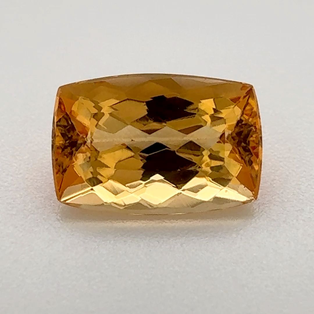TOPAZ FACETED 2.25ct ORANGE Vivid Reddish Orange EC BRAZIL NONE