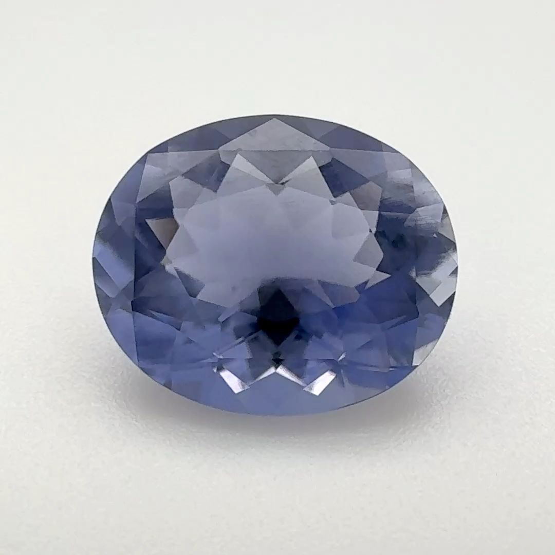 Iolit 3,48 ct, niebieski, szlif owalny
