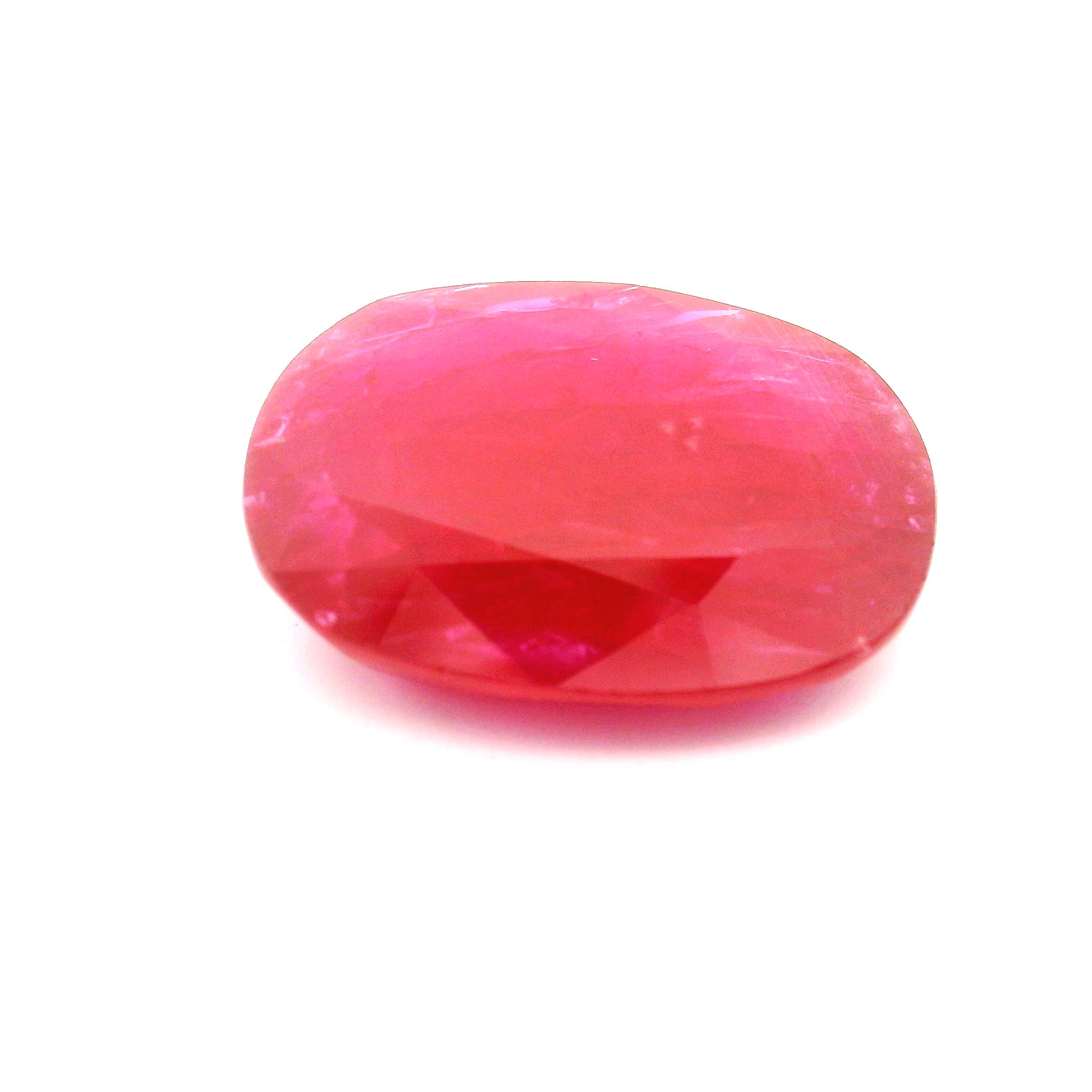 Rubin 16,04 ct, czerwony, szlif cushion