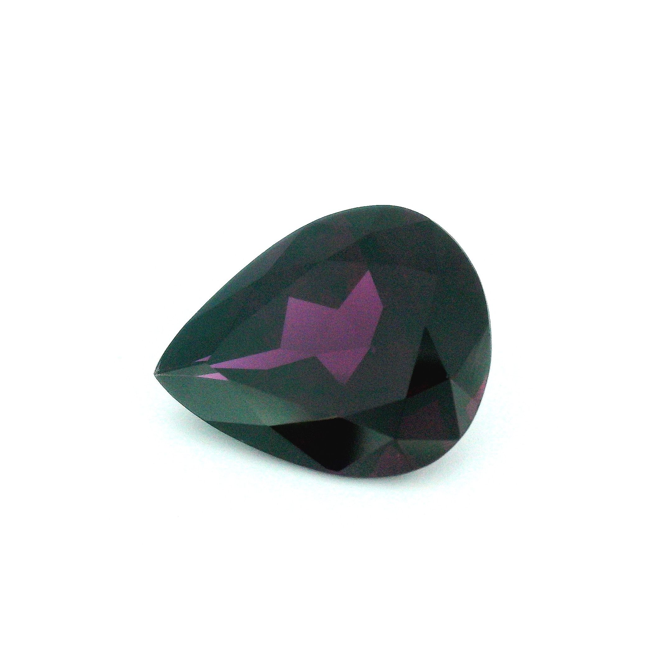 Granat 5,26 ct, purpurowy, szlif gruszka
