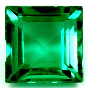 Szmaragd 1,17 ct, zielony, szlif kwadratowy