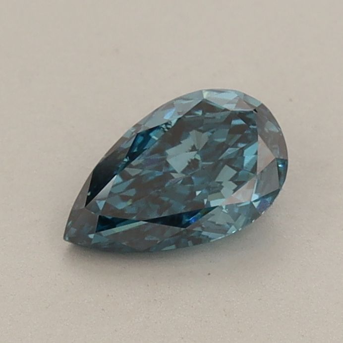 0.52 CT Fancy Vivid Blue PEAR