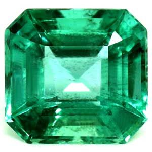 Szmaragd 1,08 ct, zielony, szlif szmaragdowy