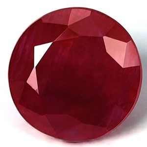 Rubin 1,49 ct, czerwony, szlif okrągły