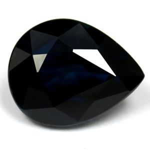 Szafir 3,46 ct, niebieski, szlif gruszka