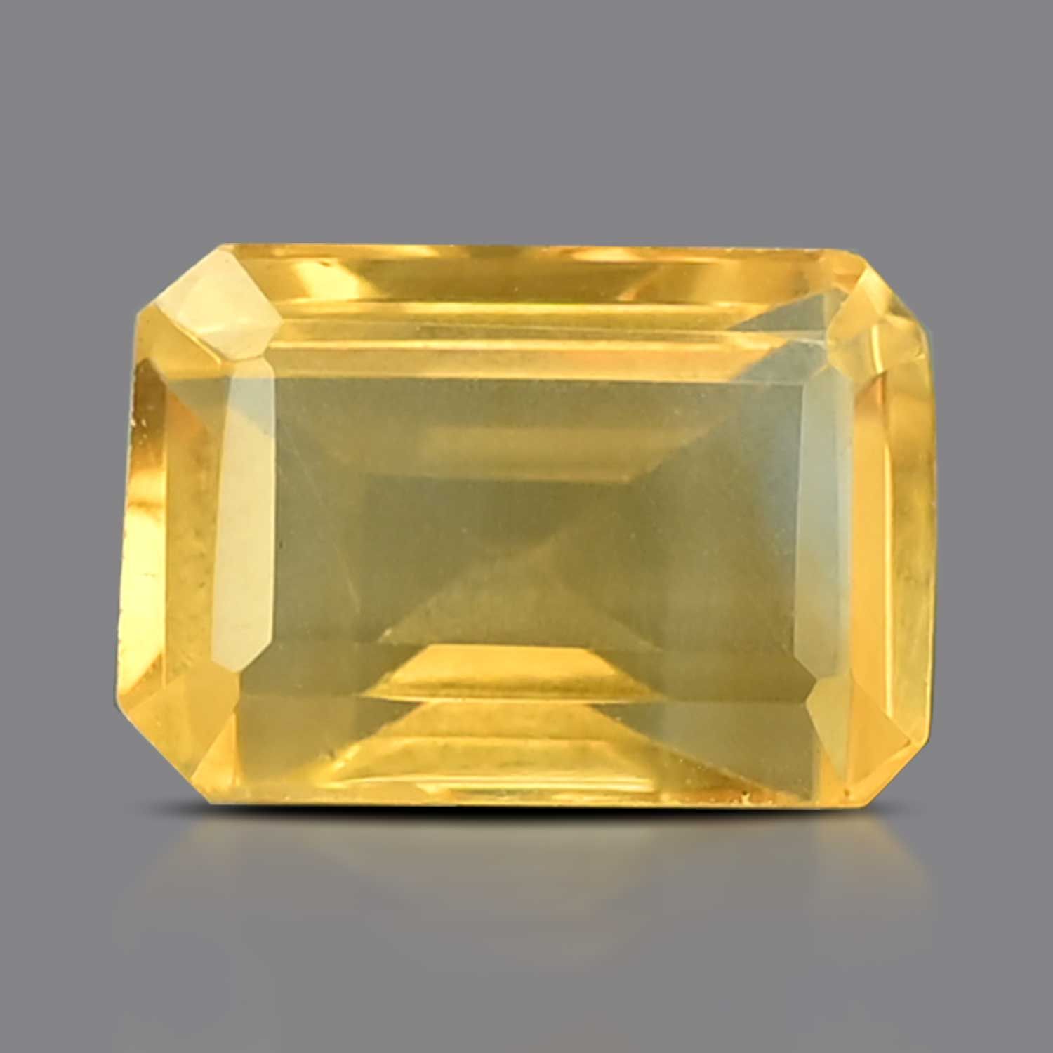 CITRINE FACETED 5.98ct YELLOW EC BRAZIL NONE