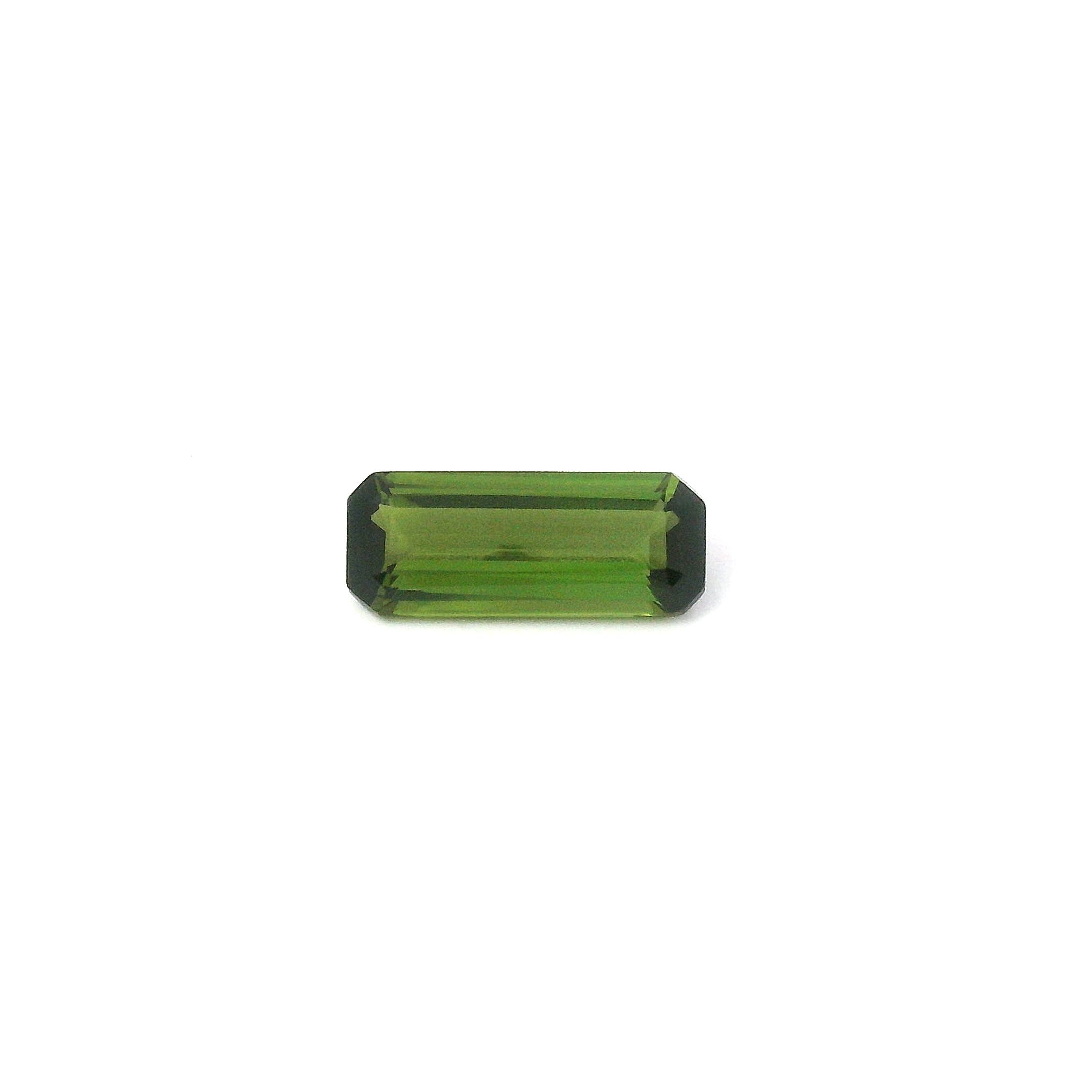 Turmalin 1,01 ct, zielony, szlif ośmiokątny