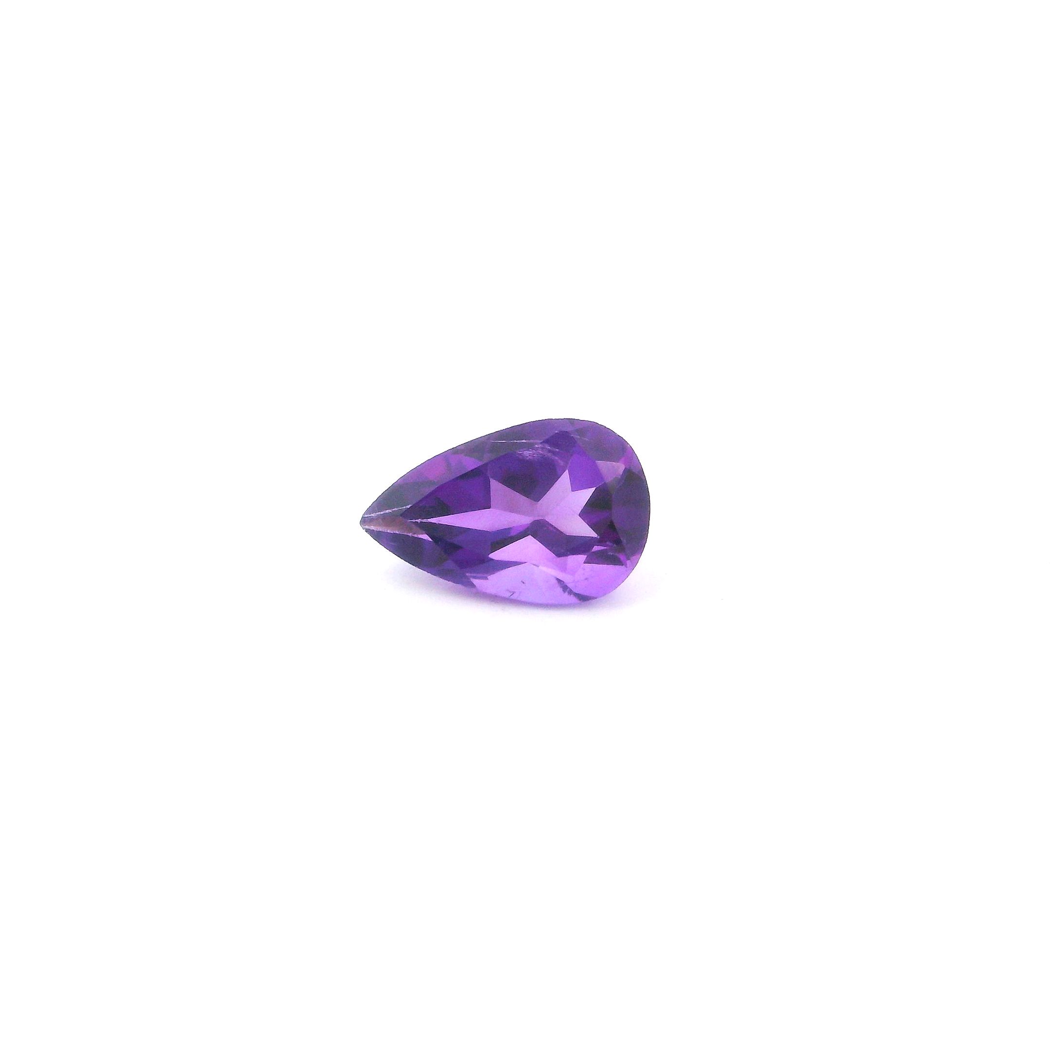 Ametyst 1,05 ct, purpurowy, szlif gruszka