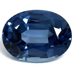 Szafir 1,89 ct, niebieski, szlif owalny