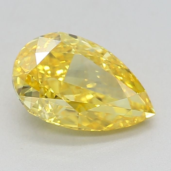 0.73 CT Fancy Vivid Yellow PEAR