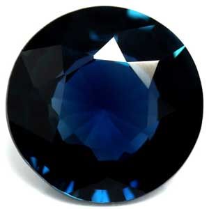 SAPPHIRE FACETED 1.23ct BLUE Intense Blue EC MADAGASCAR NONE