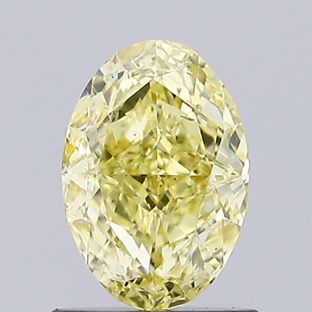0.83 CT Fancy Intense Yellow OVAL