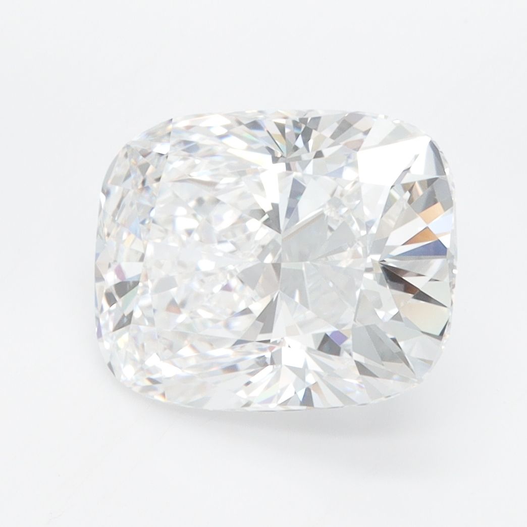 3.62-carat cushion diamond with D color, null cut, and VVS1 clarity.