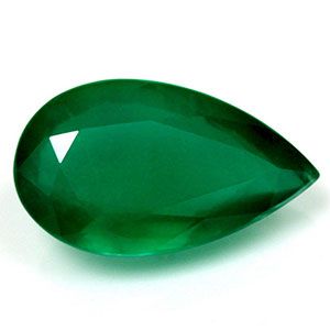Szmaragd 3,54 ct, zielony, szlif gruszka