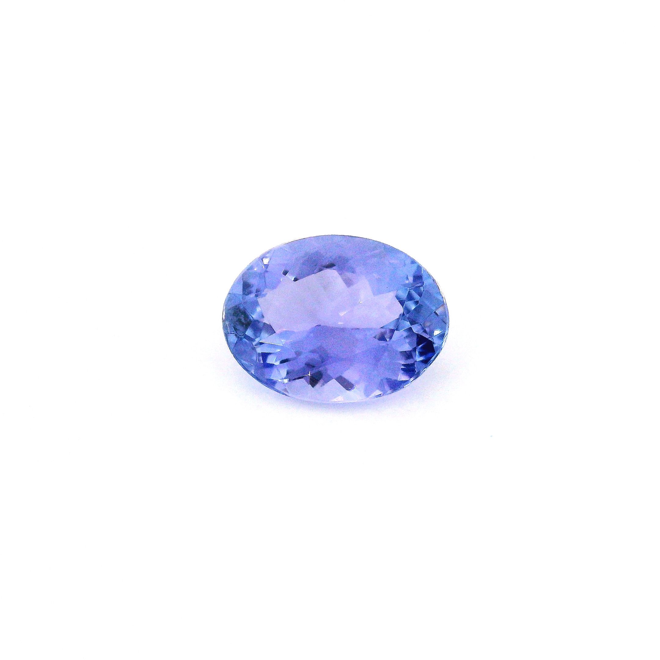 Tanzanit 1,36 ct, niebieski, szlif owalny