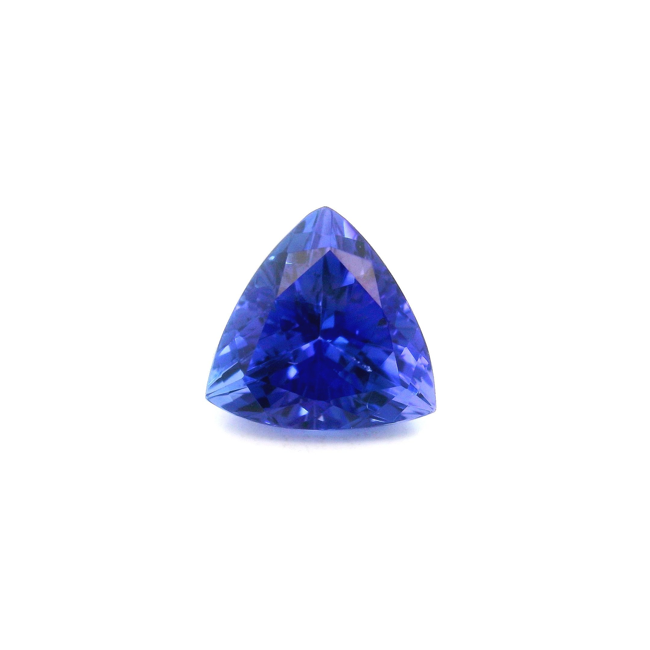 Tanzanit 2,79 ct, niebieski, szlif trójkątny