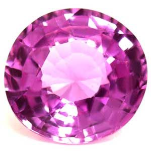 Szafir 1,57 ct, różowy, szlif okrągły