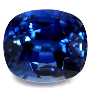 Szafir 1,17 ct, niebieski, szlif cushion