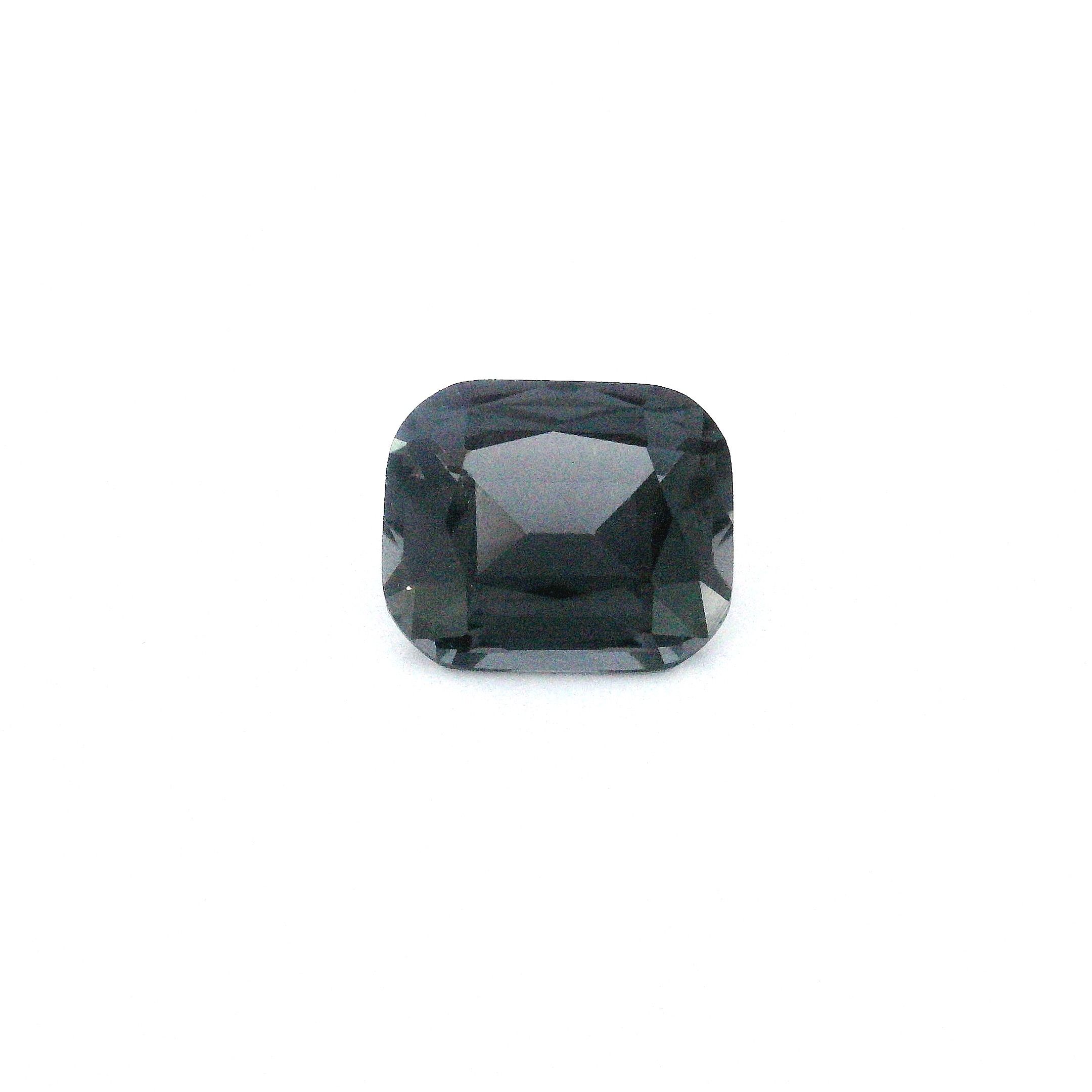 Spinel 2,06 ct, szary, szlif cushion