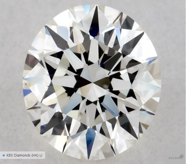 Diamant Rond 0.31 ct - Couleur H - Pureté VVS2