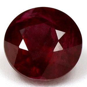 RUBY FACETED 0.84ct RED Pigeon Blood Red SI REST_OF_AFRICA HEATED