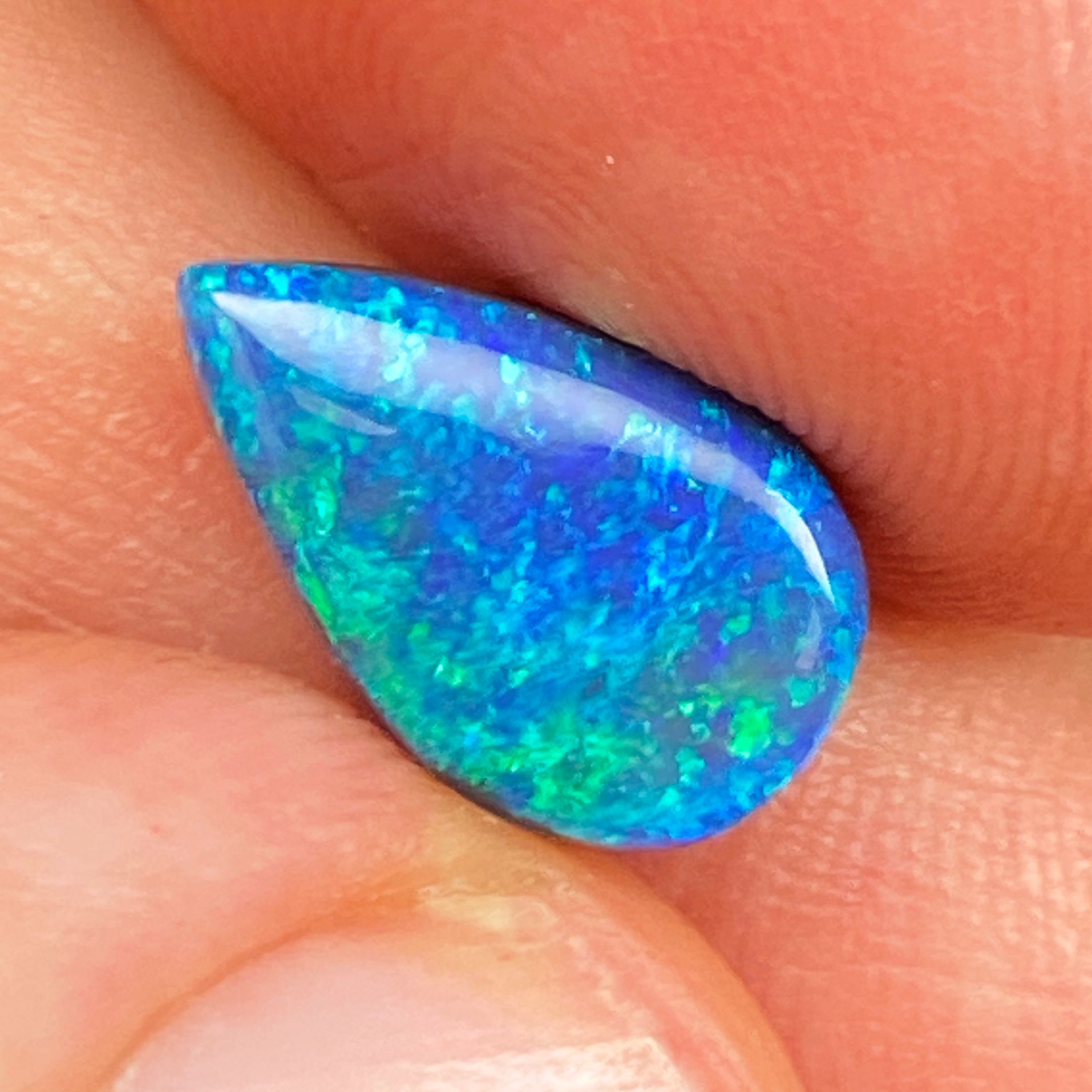 OPAL FACETED 3.12ct BLACK Black EC AUSTRALIA NONE
