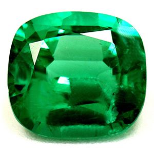 Szmaragd 1,09 ct, zielony, szlif cushion