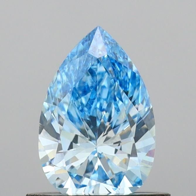 0.63 CT Fancy Vivid Blue PEAR
