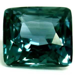 Szafir 1,47 ct, morski, szlif cushion