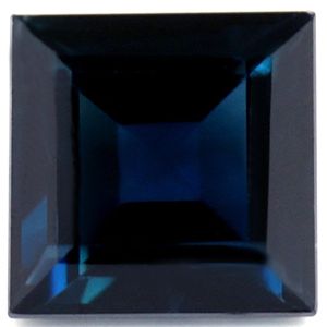 Szafir 1,23 ct, niebieski, szlif kwadratowy