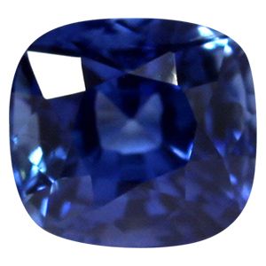 Szafir 1,19 ct, niebieski, szlif cushion