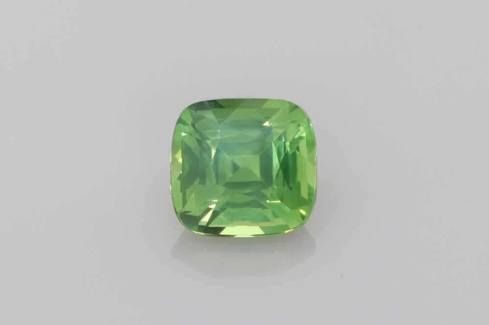 Szafir 1,17 ct, zielony, szlif cushion