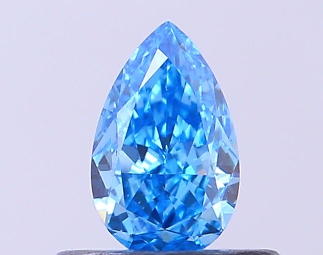 0.37 CT Fancy Vivid Blue PEAR