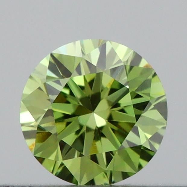 0.24 CT Fancy Vivid Green ROUND