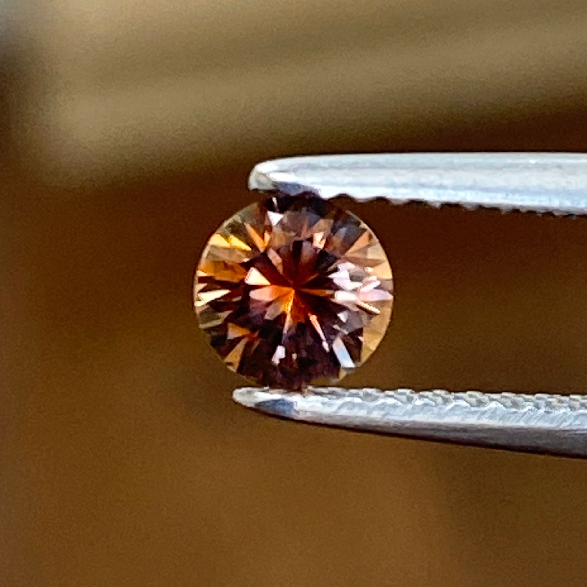 SAPPHIRE FACETED 0.46ct ORANGE Orange EC UNITEDSTATES HEATED