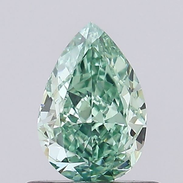 0.63 CT Fancy Vivid Green PEAR