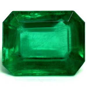 Szmaragd 1,73 ct, zielony, szlif szmaragdowy
