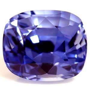 Szafir 1,00 ct, niebieski, szlif cushion