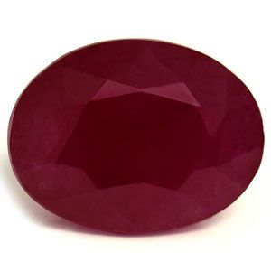 Rubin 3,20 ct, czerwony, szlif owalny