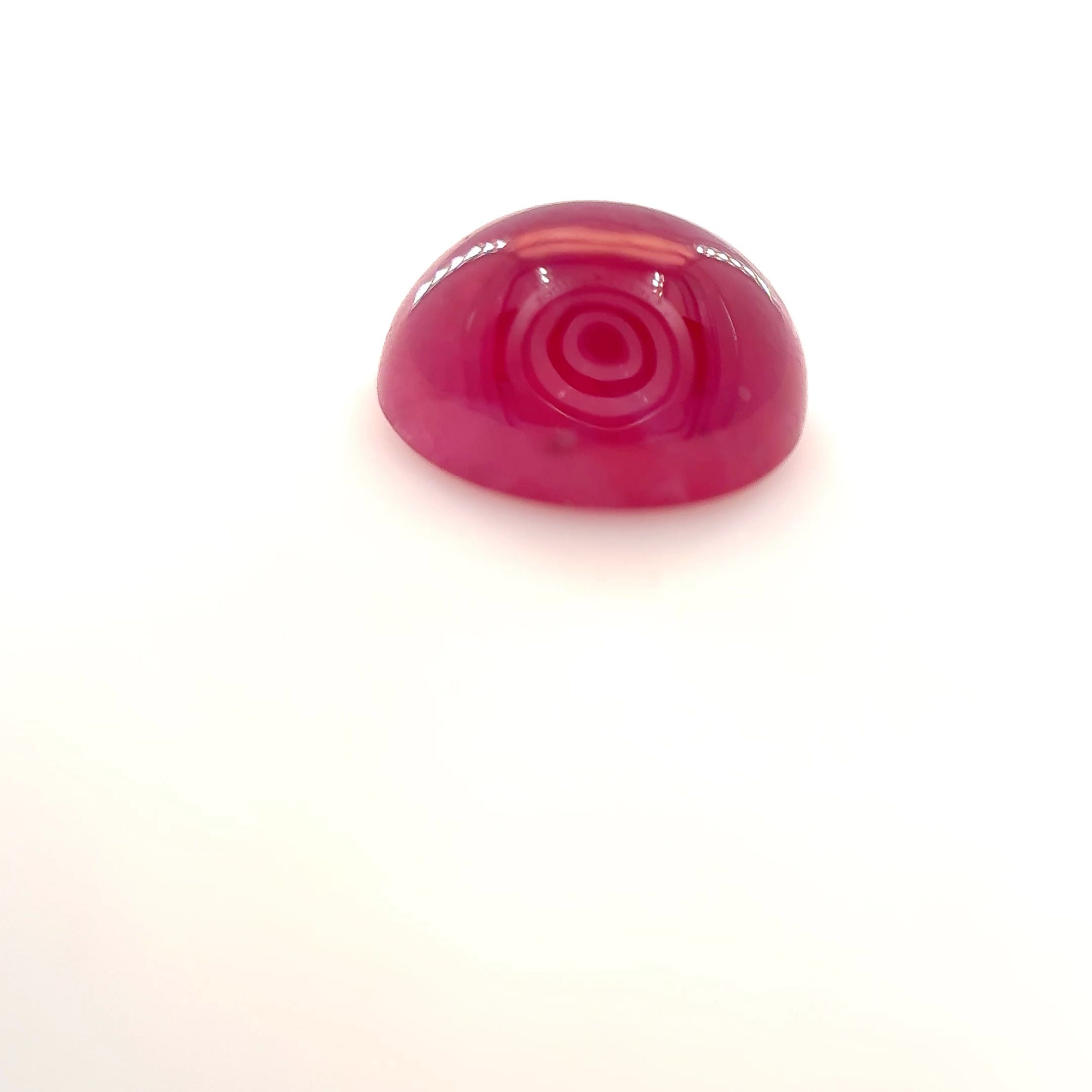 Rubin 2,25 ct, czerwony, kaboszon
